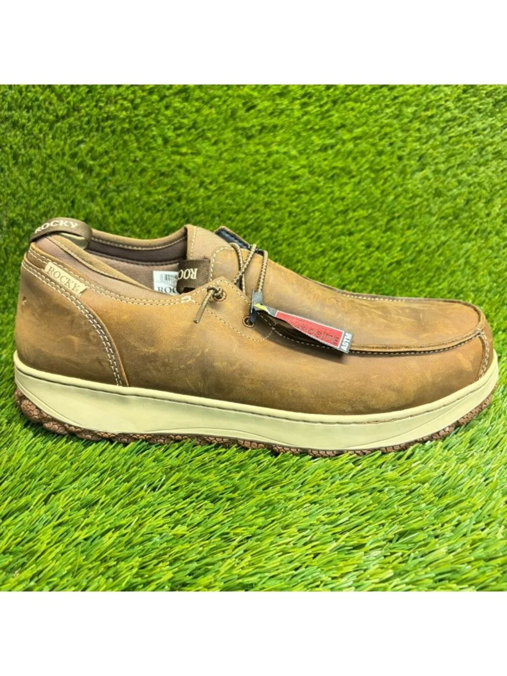 Rocky Dry Strike SRX Mens Size 11 Brown Nano Composite Toe Safety Work Shoes